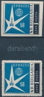 1958 Világkiállítás fogazott + vágott bélyeg Mi 1087 A + B