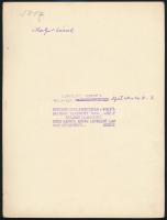 cca 1930 Kerny István (1879-1963): Matyó házak, matyó viseletek, pecséttel jelzett, feliratozott vin...