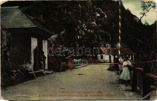Petrozsény, határhíd, Steiner R. kiadása /  border bridge