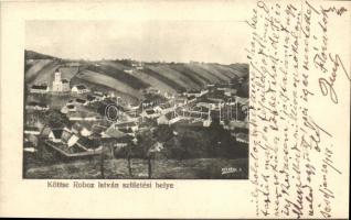 Kötcse, Roboz István születési helye, Bernáth Elvirának címzett levél s: Bernáth A. (EK)