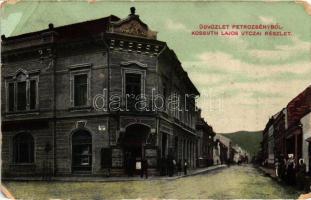 Petrozsény Kossuth Lajos utca, Steiner R. kiadása / street (fa)