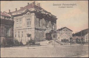 Petrozsény, Polgári kaszinó, Adler fényirda Szászváros 1909 / casino