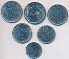 Brazília 1969-1996. 1c-50c (6xklf) T:vegyes Brazil 1969-1996. 1 Centavo - 50 Centavos (6xdiff) C:mixed