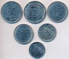 Brazília 1969-1996. 1c-50c (6xklf) T:vegyes
Brazil 1969-1996. 1 Centavo - 50 Centavos (6xdiff) C:mix...