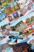 Kb. 700 db MODERN magyar városképes lap dobozban / Approx. 700 modern Hungarian town-view postcards in a box