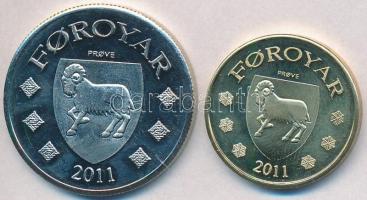 Feröer-szigetek 2011. 5K Cu-Ni + 10K Al-Br fantáziaveretek T:2
Faroe Islands 2011. 5 Kronur Cu-Ni + ...