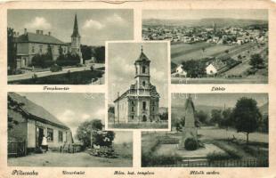 Piliscsaba, Templom tér, utca, Hősök szobra (EK)