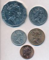 Fiji-szigetek 1986-1992. 1c-50c (5xklf) T:2,2-
Fiji Islands 1986-1992. 1 Cent - 50 Cents (5xdiff) C:...
