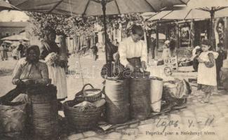 Szeged, Széchenyi téri paprika piac (EB)