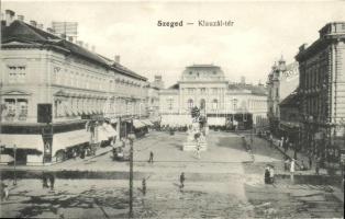 Szeged, Klauzál tér, Royal nagyszálló, Pósz ALajos és Krausz M. utóda üzlete