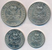 Haiti 1972-1975. 5c-50c (4xklf) T:2 Haiti 1972-1975. 5 Centimes - 50 Centimes (4xdiff) C:XF