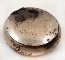 Kör alakú ékszertartó fém dobozka