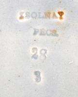 Antik Zsolnay csupor, jelzett, formaszám: 28 3, d: 17 cm, m: 21 cm
