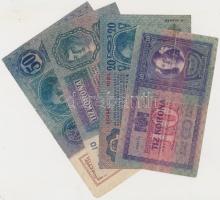 1902. 1000K + 1904. 10K + 1912. 100K + 1913. 20K (2x) + 1914. 50K + 1915. 10K mind felülbélyegzés nélkül T:III,III-