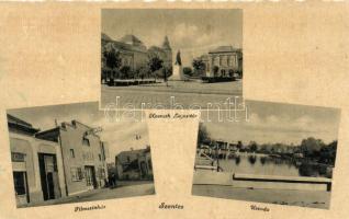 Szentes, mozi, Kossuth Lajos tér, uszoda (EB)