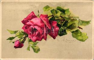 Rose, T.S.N. S. 990. (6 Dess) litho s: C. Klein (EK)