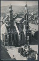 cca 1950 Sopron belvárosa felülnézetből, 23x14,5 cm