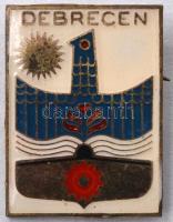 ~1980. "Debrecen" zománcozott fém jelvény T:2