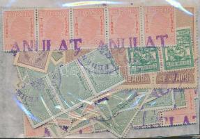 Románia 220 db okmánybélyeg