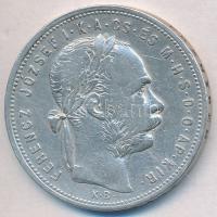 1881KB 1Ft Ag "Ferenc József / Középcímer" T:3
Adamo M15