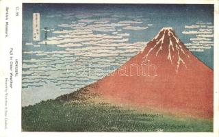 Fuji in clear weather s: Hokusai