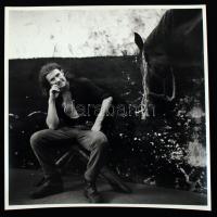 1987 Lovászfiú, 22x22 cm