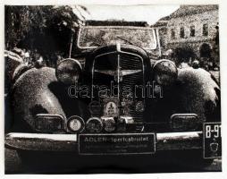 cca 1980 Kovács József: Veterán, feliratozott fotóművészeti alkotás, 29x37 cm