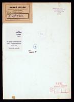 cca 1970 Darkó István: Sikátor, jelzett vintage fotóművészeti alkotás, 40x28 cm