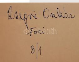 cca 1980 Zsigri Oszkár: Foci, aláírt vintage fotóművészeti alkotás, 28x40 cm