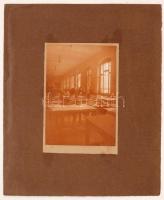 cca 1900 Tervező, rajzoló irodában, 16,5x11,5 cm, karton 31x26 cm