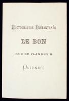cca 1880 Belgium, Ostende, tengeri kikötő, vitorlás és gőzős tengerjáró hajók, keményhátú fénykép, 1...