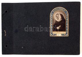 cca 1941 Mini képregény egy leányosztály életéről 30 képben és kísérő szövegben elmesélve, 6x6 cm, album 13x20 cm