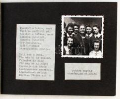 cca 1941 Mini képregény egy leányosztály életéről 30 képben és kísérő szövegben elmesélve, 6x6 cm, a...