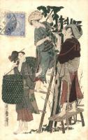 Japanese folklore, harvest, Japán folklór, szüret