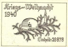 1940 Kriegs-Weihnacht / WWII German Christmas greeting