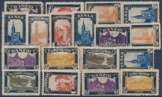 18 db német levélzáró