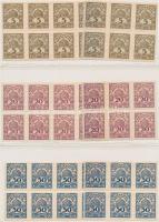 5K, 20K, 50K értékpapír forgalmi adóbélyeg összefüggésekben, összesen 52 db