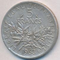 Franciaország 1963. 5Fr Ag T:2- ph. France 1963. 5 Francs Ag C:VF edge error