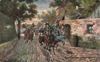 Lovasörs, veszélyben /cavalry battle