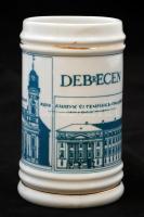 Hollóháza, Debrecen, Armatum új templom és Collegium Déli oldalának rajzolata, füles bögrék, 2db, je...