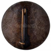 Sződy Szilárd (1878-1939) 1938. "Egyesült erővel" ezüstözött Br jelvény (25mm) T:2