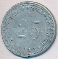 Német Birodalom / Dingolfing 1917. 25Pf Zn T:2-,3 German Empire / Dingolfing 1917. 25 Pfennig Zn C:VF,F