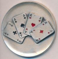 DN Kártyás ezüstözött Br díjérem tokban (50mm) T:2