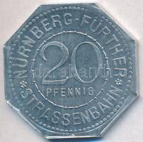 Németország / Nürnberg ~1920. 20pf Al "Állatkert - Jegesmedvék" T:2 Germany / Nürnberg ~1920. 20 Pfennig Al "Zoo - Polar Bears" C:XF