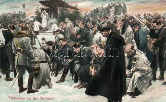 Feldmesse vor der Schlacht, before the battle, praying