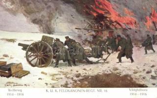 WWI Military, K.u.k. Feldkanonen Regt. Nr 16. s: Hans Larwin