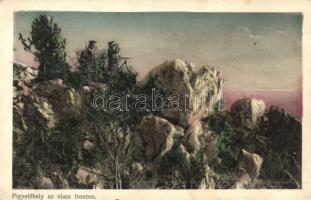 Figyelőhely az olasz fronton, Érdekes Újság kiadása / Italian front, 'Interesting Newspaper'