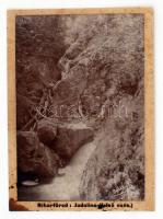 cca 1880 Biharfüred, Jadolina (felső esés), fotó, hátulján feliratozva, 18,5×13,5 cm