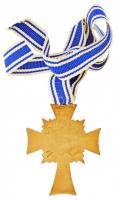 Német 3. Birodalom 1938. "Német Anyasági Kereszt, arany fokozat" zománcozott, aranyozott B...