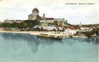 Esztergom, Bazilika a kikötővel, hajó (EB)